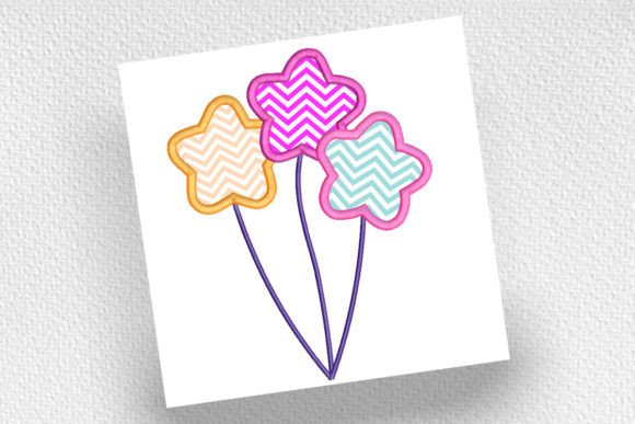 Cheerful Balloons Applique for Premium Sweatshirts