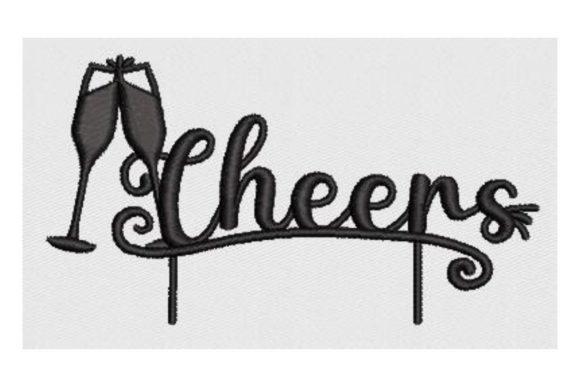 Cheers Cake Topper: Embroidery Design Review