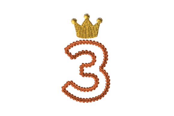 Crowned Number Three: A Charming Addition