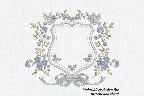 Floral Wedding Frame Blue: Business Merch Review