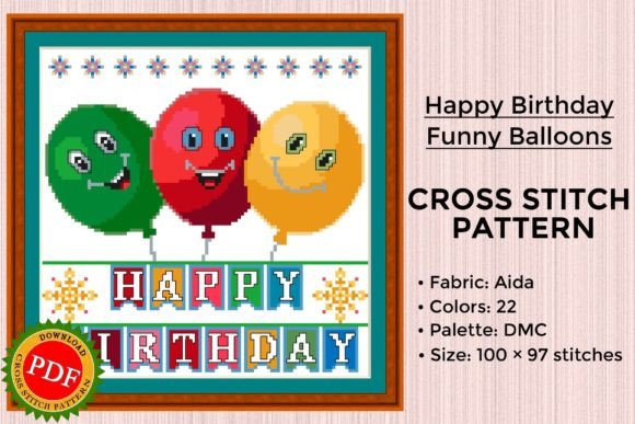 Happy Birthday Cross Stitch Pattern: Apparel Review