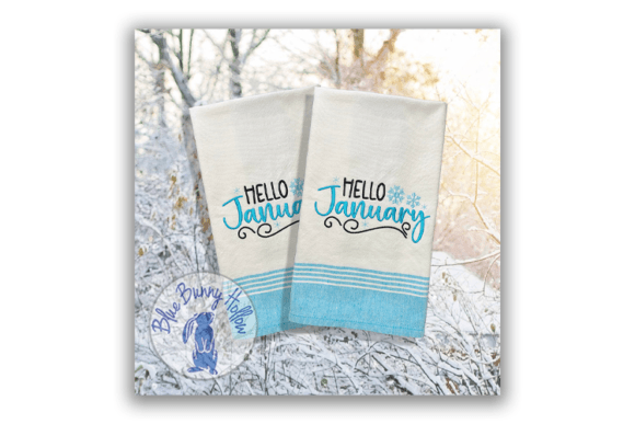 January: A Premium Embroidery Design for Winter