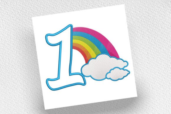 Rainbow Birthday Number One: A Charming Addition