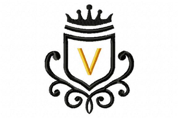 Vintage Royal Letter V: Holiday Embroidery Review